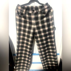 Plaid cargo pants